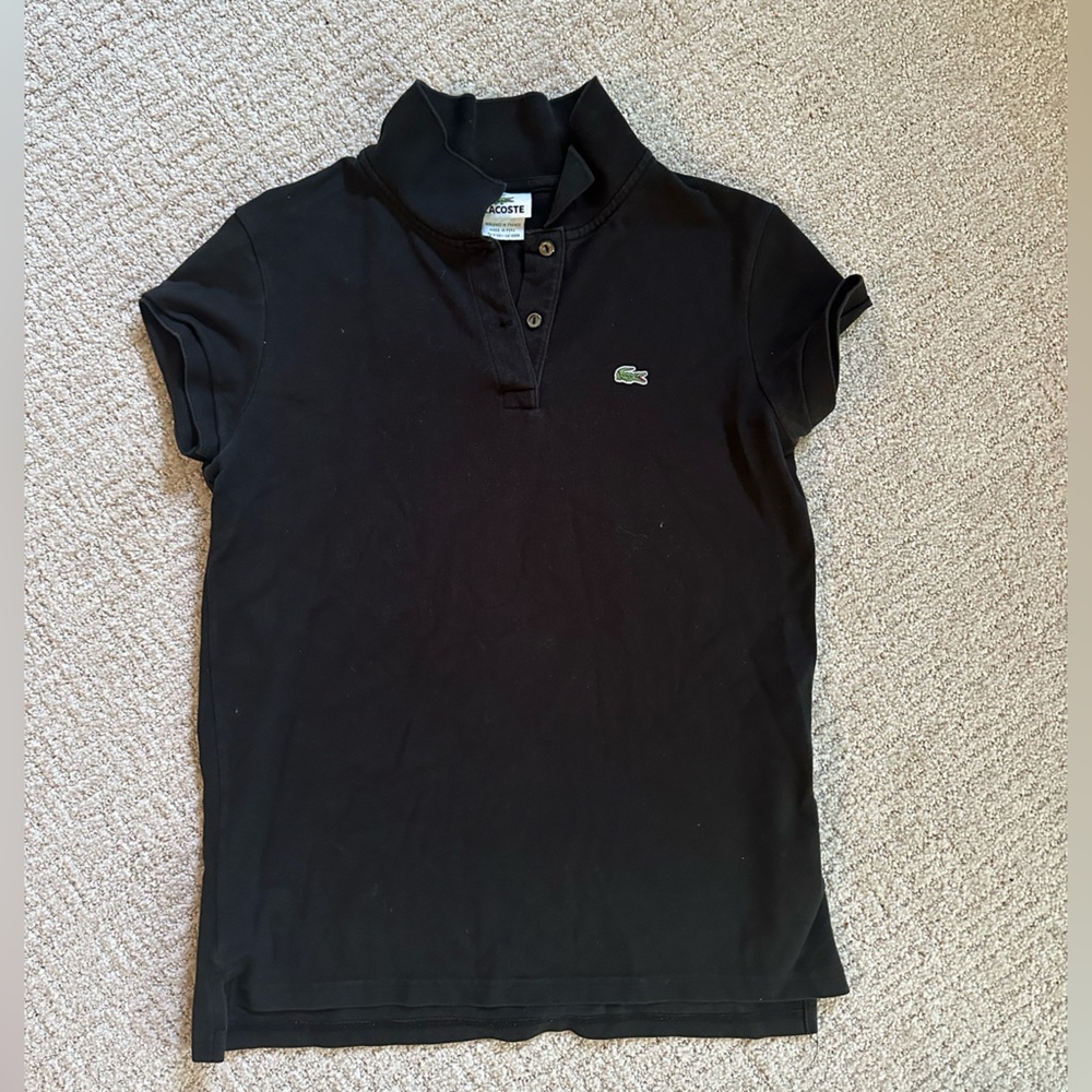 Women’s Lacoste polo shirt - size 44 - black